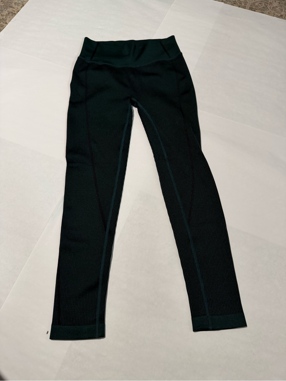 Women's Green High-Waist Active Leggings